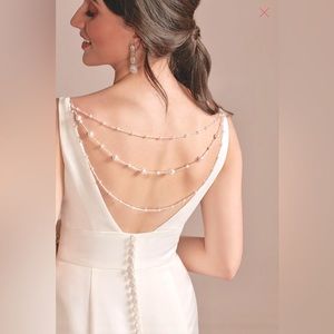 Faux Pearl Detachable Layered Dress Chain